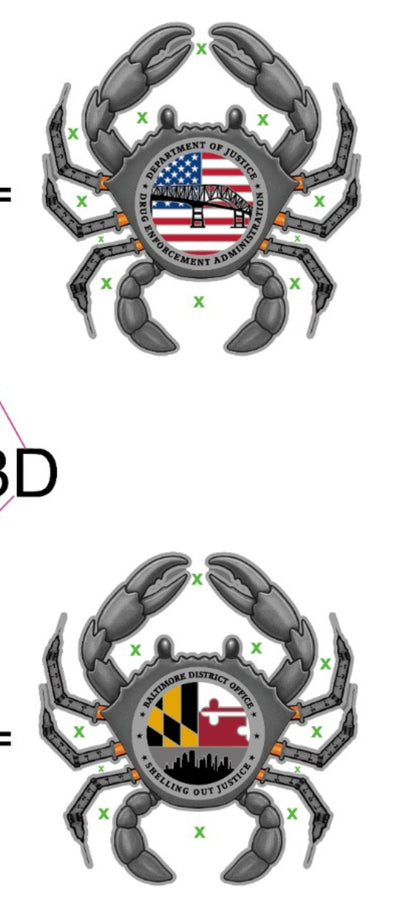 3" CRAB ONLY AVAILABLE TO THE BALTIMORE DISTRICT OFFICE