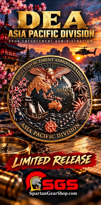 EXCLUSIVE AND LIMITED DEA ASIA PACIFIC COIN