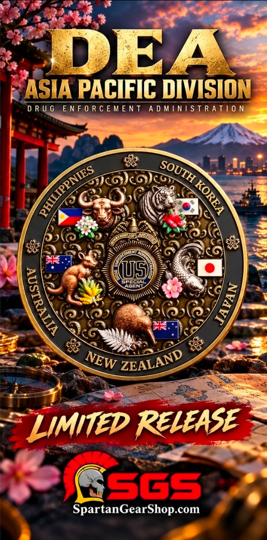 EXCLUSIVE AND LIMITED DEA ASIA PACIFIC COIN