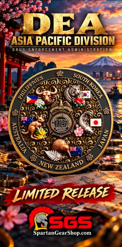 EXCLUSIVE AND LIMITED DEA ASIA PACIFIC COIN
