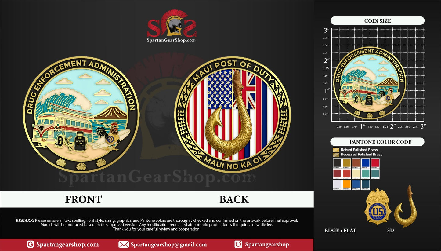 10 LEFT! LIMITED DEA MAUI POST OF DUTY