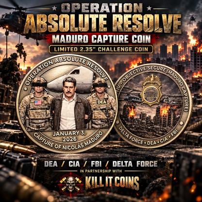 LIMITED DROP: MADURO CAPTURE COIN BY KILL IT COINS