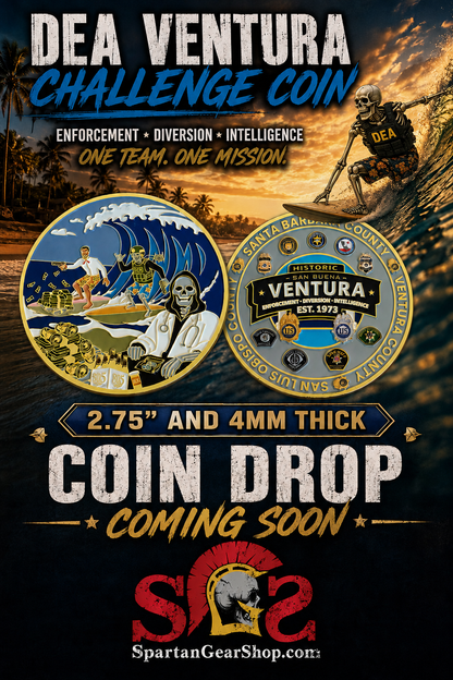 COMING SOON! DEA VENTURA CALIFORNIA 2026 VERSION 2.75" COIN