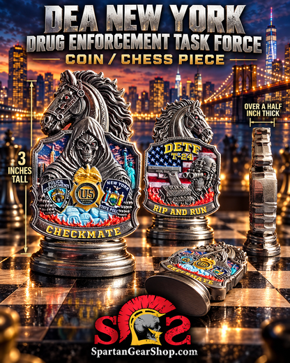 EXCLUSIVE AND LIMITED DEA NY T-24 STANDING COIN