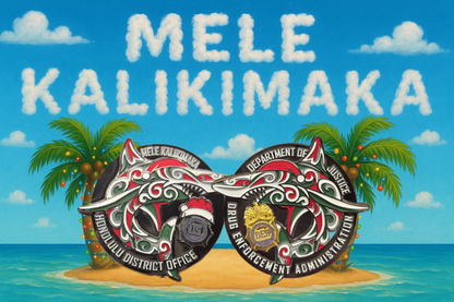 4 LEFT! LIMITED: CHRISTMAS EDITION DEA HONOLULU HOLIDAY SHARKS