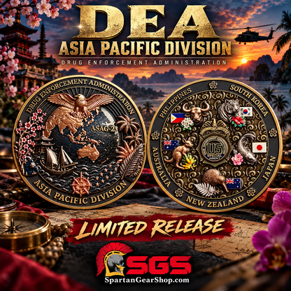 EXCLUSIVE AND LIMITED DEA ASIA PACIFIC COIN