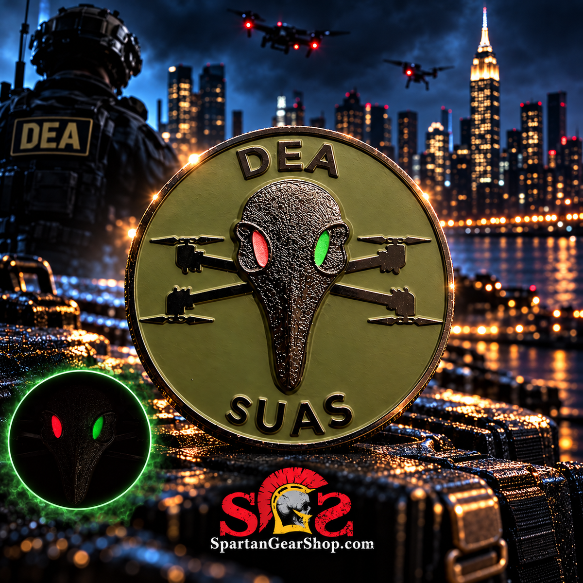 DEA NEW YORK DRONE TEAM COIN