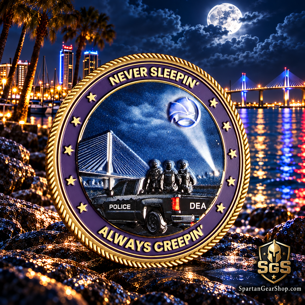DEA CORPUS CHRISTI "GOTHAM" CHALLENGE COIN