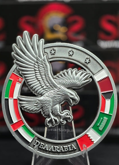 DEA DUBAI COUNTRY OFFICE FALCON COIN AND PATCH COMBO