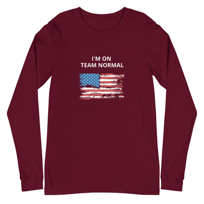 I'M ON TEAM NORMAL (GFY) LONG SLEEVE TEE