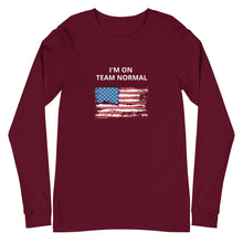 Load image into Gallery viewer, I&#39;M ON TEAM NORMAL (GFY) LONG SLEEVE TEE