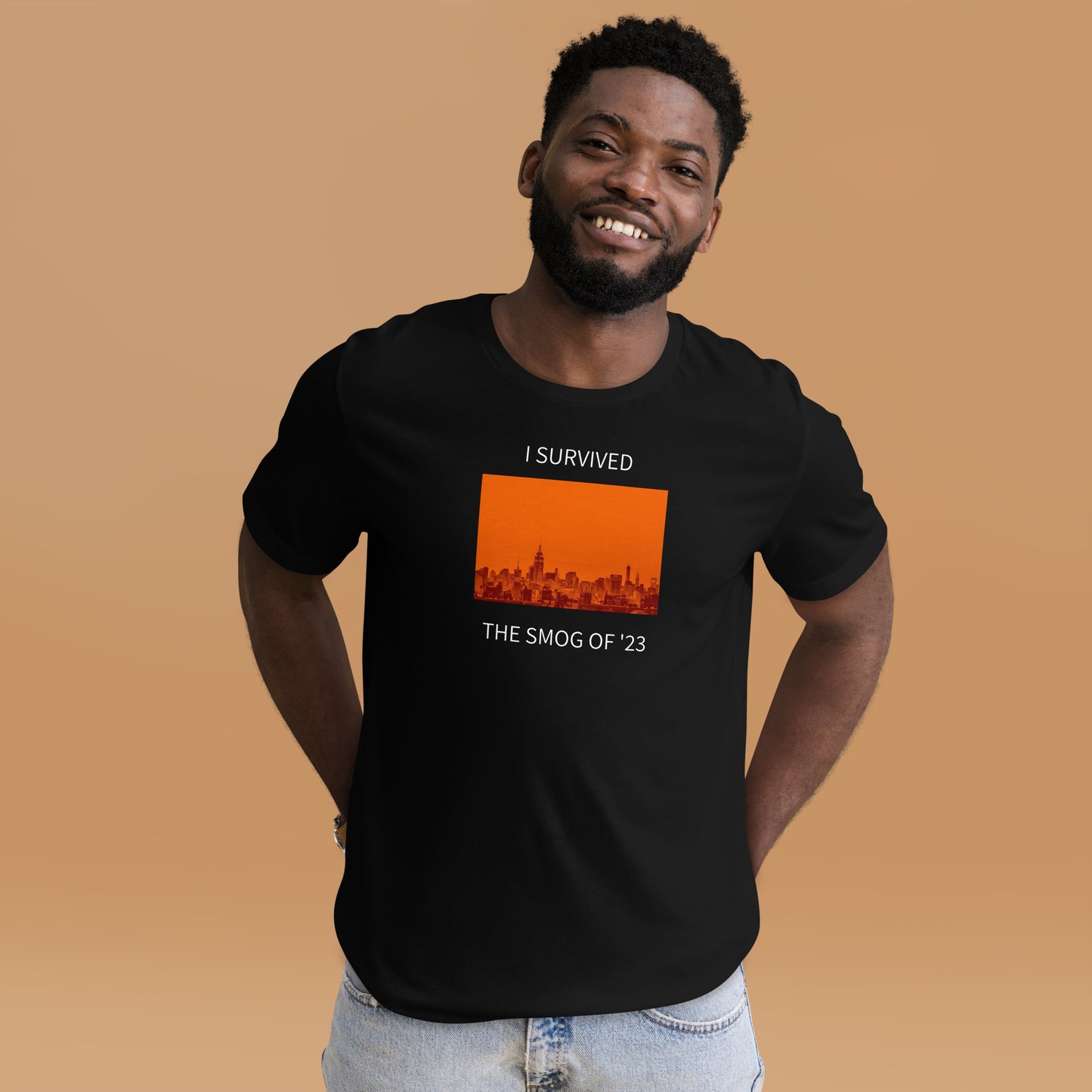 I SURVIVED THE SMOG CANADIAN WILD FIRE Unisex t-shirt