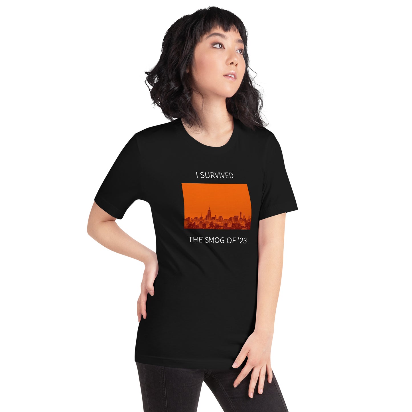 I SURVIVED THE SMOG CANADIAN WILD FIRE Unisex t-shirt