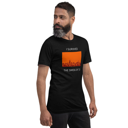 I SURVIVED THE SMOG CANADIAN WILD FIRE Unisex t-shirt