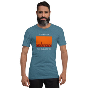 I SURVIVED THE SMOG CANADIAN WILD FIRE Unisex t-shirt