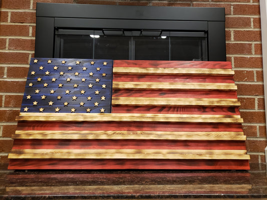 BEST SELLER: Custom Made Wooden Flags (Free Shipping within USA)