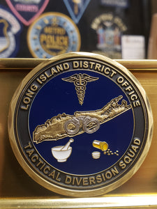 DEA Long Island Tactical Diversion Squad Challenge Coin