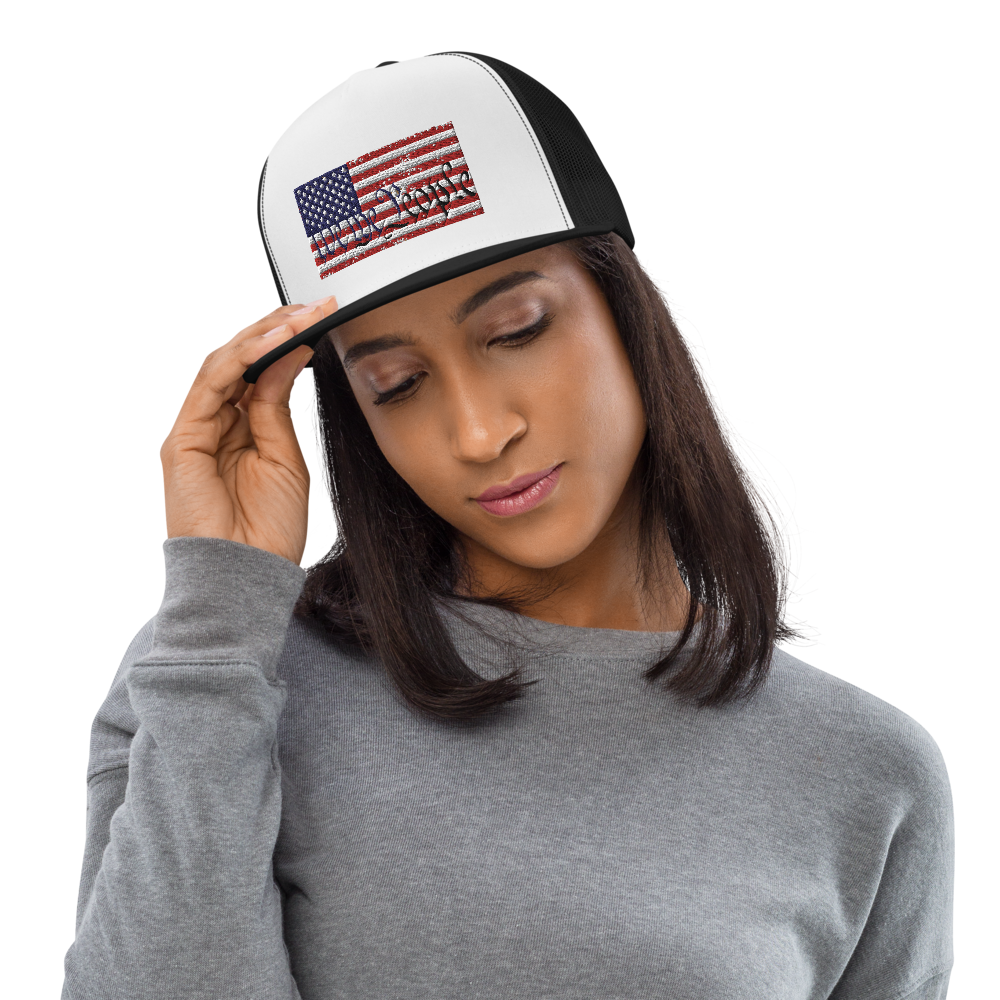 We the People American Flag Trucker Cap