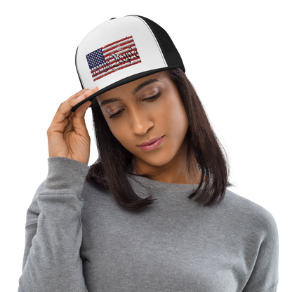 We the People American Flag Trucker Cap