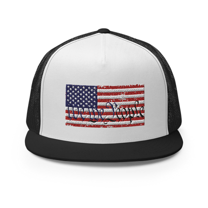 We the People American Flag Trucker Cap