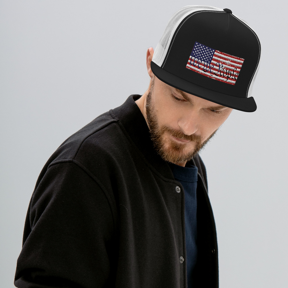 We the People American Flag Trucker Cap