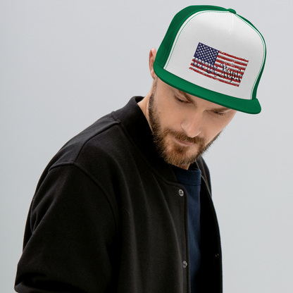 We the People American Flag Trucker Cap