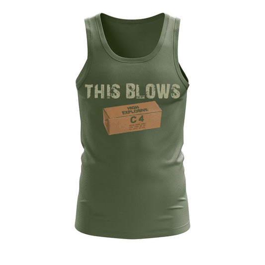 "THIS BLOWS" Tank Top