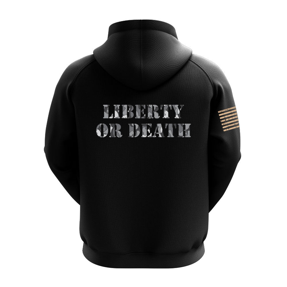 BEST SELLER: LIBERTY OR DEATH HOODED PULLOVER