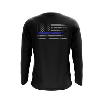 Nassau County Sheriff's Dept Blue Line Long Sleeve Tee (men's and women sizes)