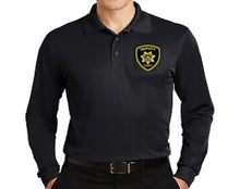 Load image into Gallery viewer, DEPUTY Long Sleeve Polo w/ embroidered patch or Star in Gold or Silver. (MADE AND SHIPED IN MAY AND OCTOBER)