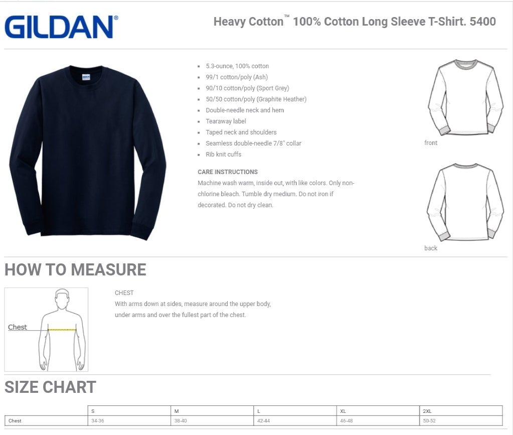 Blue Line Warrior Men's Long Sleeve