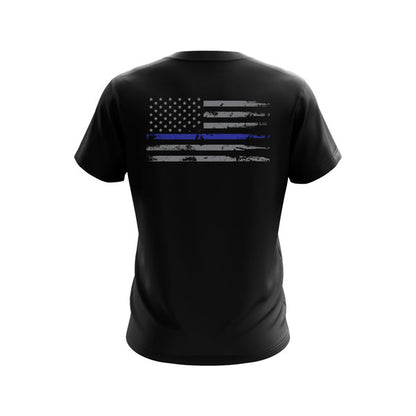 Nassau County Sheriff's Dept Blue Line Tee Sport Tek Moisture Wick