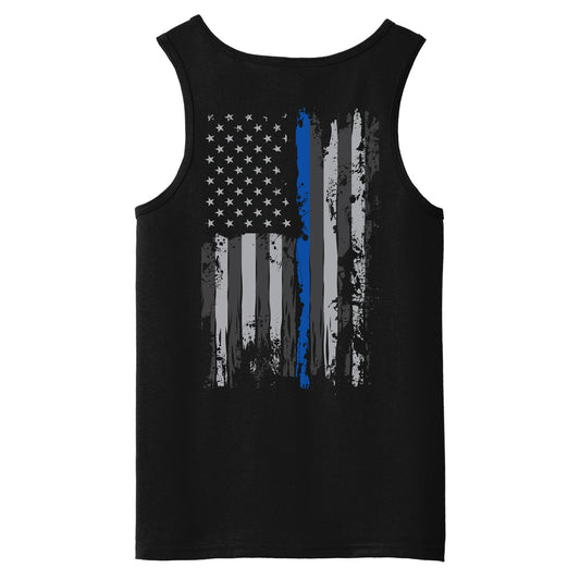 Blue Line Warrior Tank Top