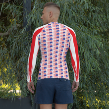 Load image into Gallery viewer, American Flag Men&#39;s Rash Guard