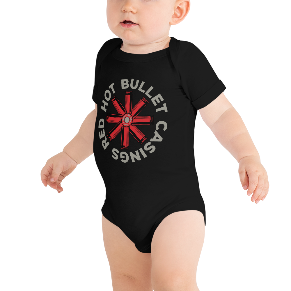 Red Hot Bullet Casings Baby short sleeve one piece