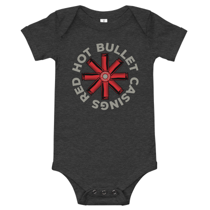 Red Hot Bullet Casings Baby short sleeve one piece