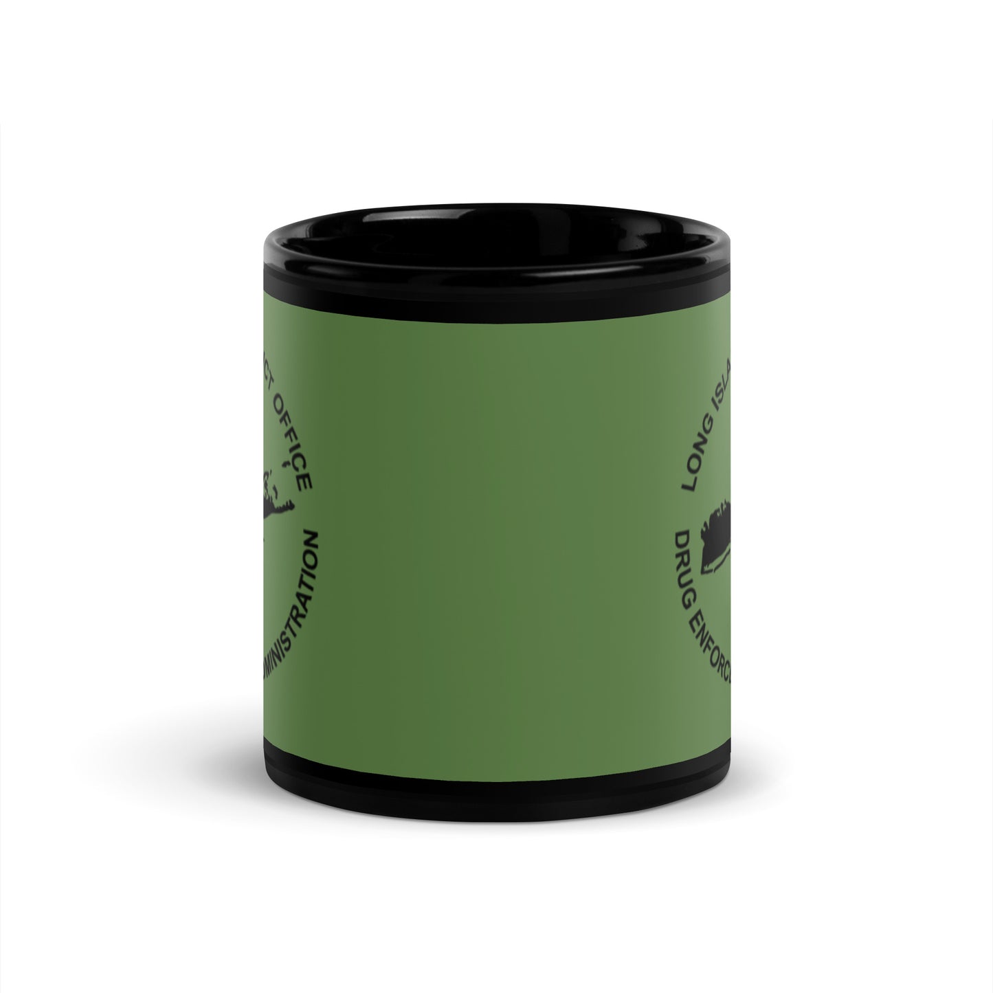 DEA Long Island Black Glossy Mug