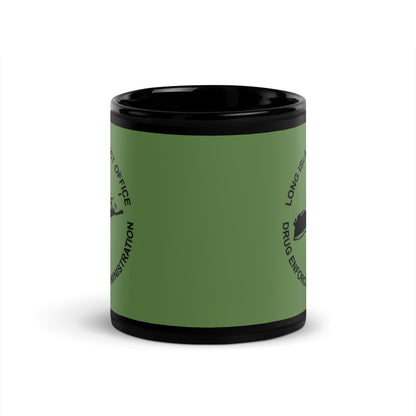 DEA Long Island Black Glossy Mug