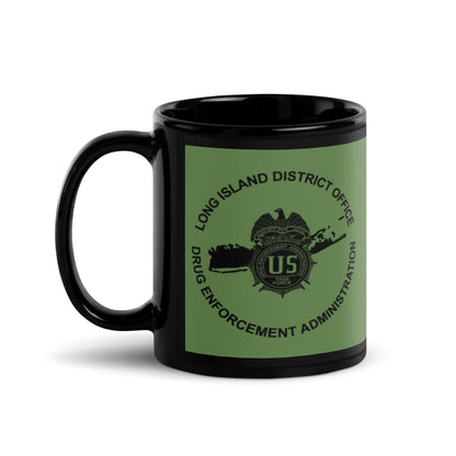 DEA Long Island Black Glossy Mug