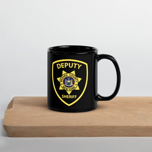 Nassau County Deputy Sheriff Black Glossy Mug
