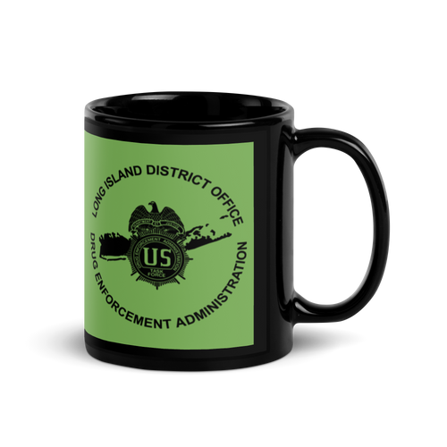 DEA Long Island Black Glossy Mug