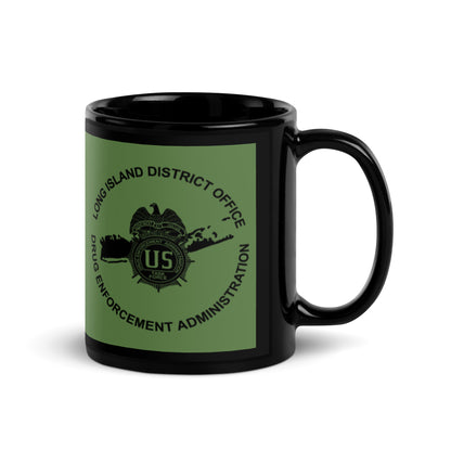 DEA Long Island Black Glossy Mug