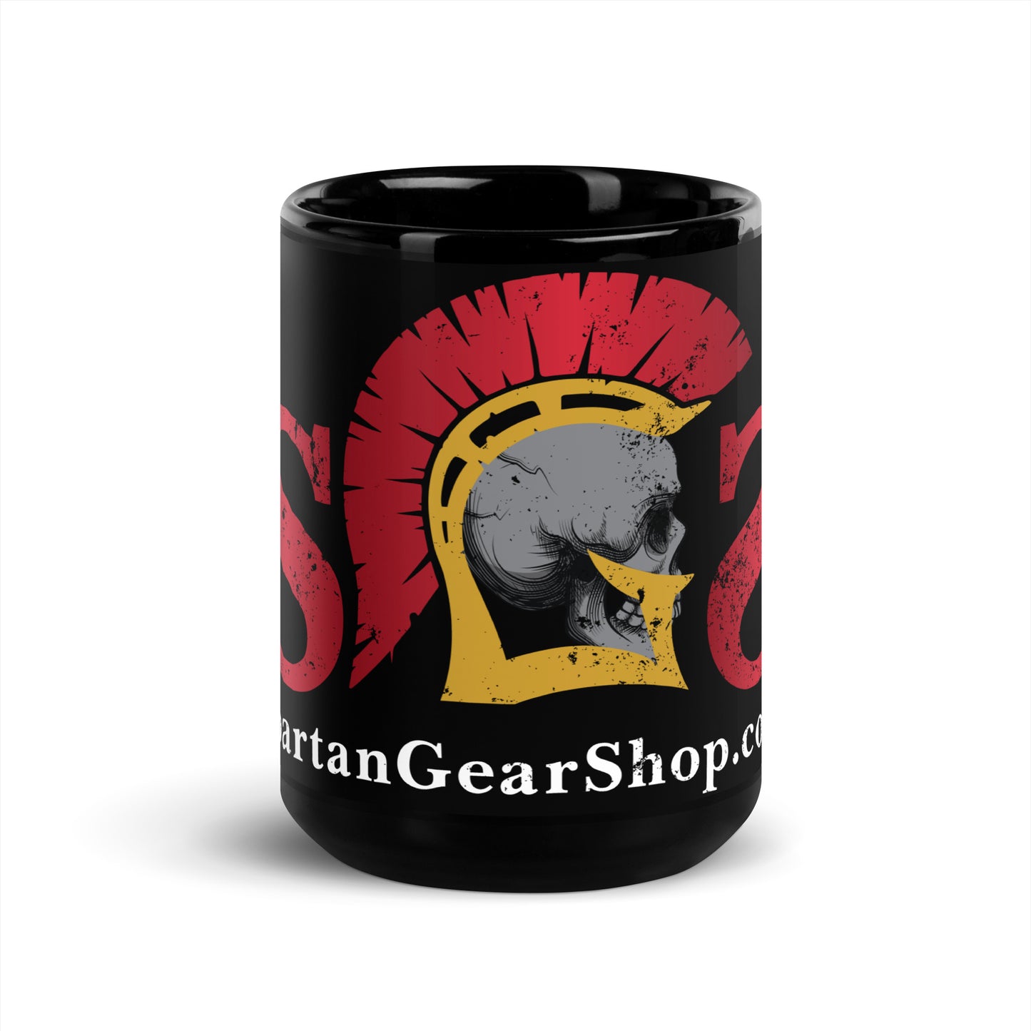 Spartan Gear Shop Black Glossy Mug