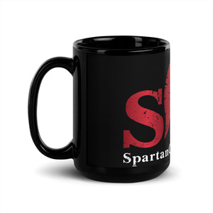 Spartan Gear Shop Black Glossy Mug