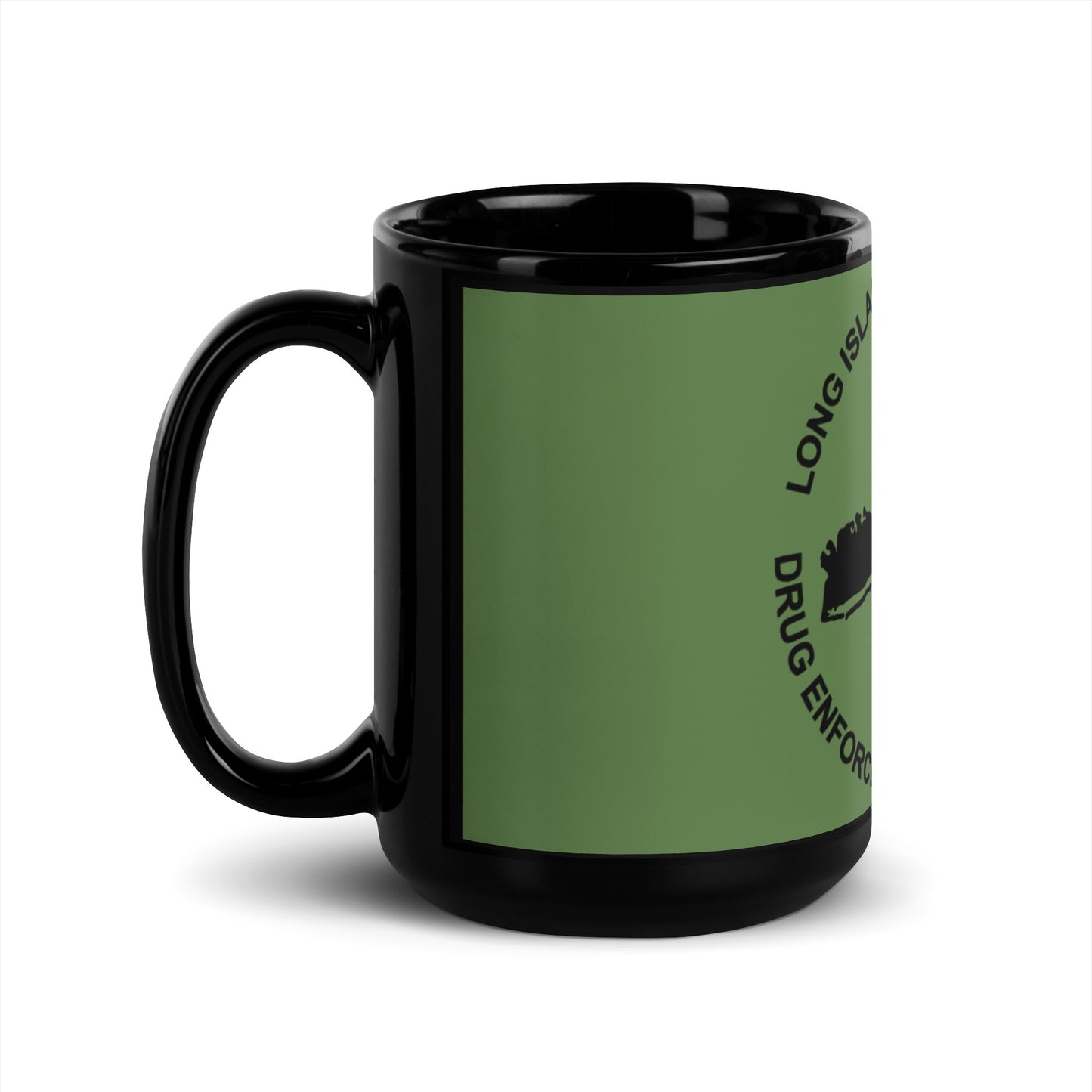 DEA Long Island Black Glossy Mug