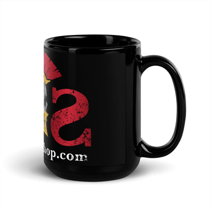 Spartan Gear Shop Black Glossy Mug