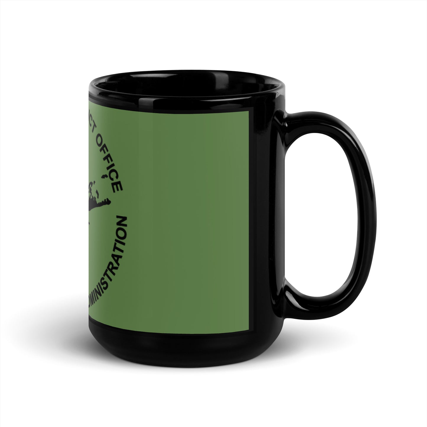 DEA Long Island Black Glossy Mug