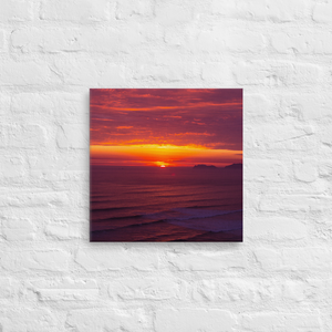Sunset in Lima on Canvas