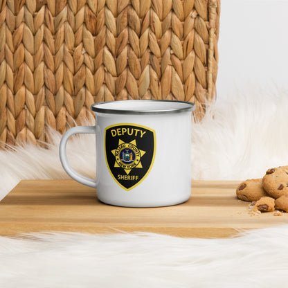 Nassau County Deputy Sheriff Enamel Mug