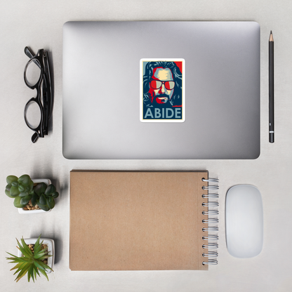 Dude ABIDES. Bubble-free stickers